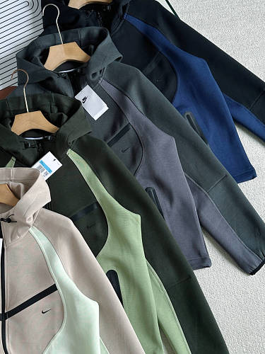 NIKE Men's Jacket 2026 Spring New Loose Hooded Sports Set