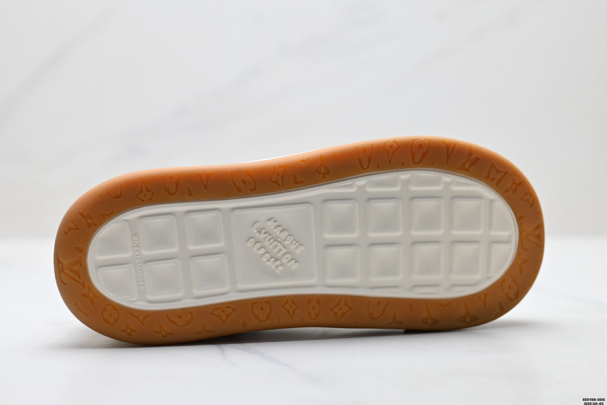 Pure Original✅Louis Vuitton Tilted Suede Calfskin Leisure Sports Culture Versatile Board Sneakers